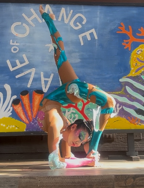 Naty performing on stage